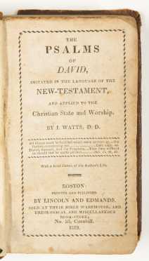 The Psalms of David -- Isaac Watts -- Two Editions