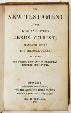 Two Small 1840's Bibles