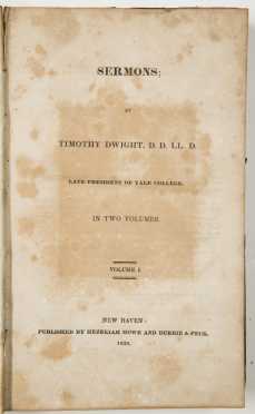 Sermons, Timothy Dwight 1828, and Miniature New Testament