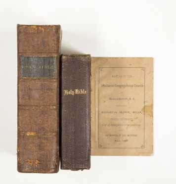 Two 19th Century Bibles, and two other titles