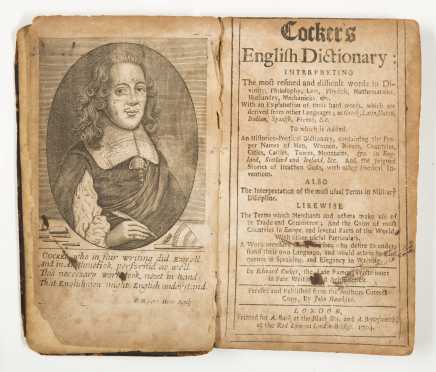 Cocker's English Dictionary, 1704