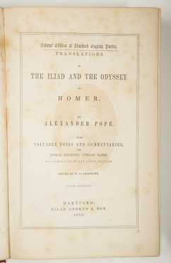 Pope's Iliad and Odyssey of Homer, 1854