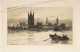 Wilfred Ball Etchings, 'Anne Hathaway's Cottage' and 'Westminster'.