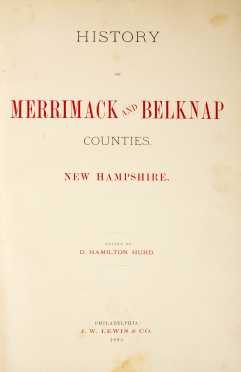NH County Histories, Hurd, 2 Titles - Merrimack & Belknap, Rockingham & Strafford