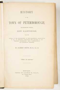 NH Town Histories - Jaffrey, Dublin, Peterborough, Walpole