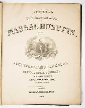 Official Topographical Atlas of Massachusetts, 1871