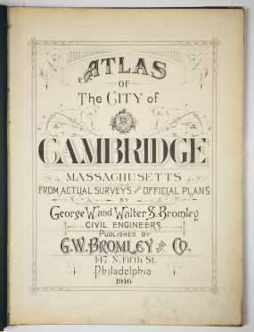 Atlas of Cambridge, Massachusetts, 1916