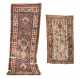 Antique Shirvan Prayer and Caucasian Runner Oriental Rugs