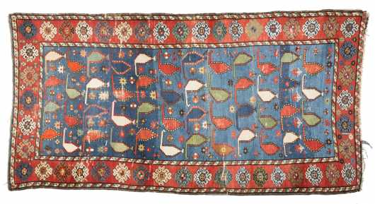 Antique Caucasian Scatter Size Oriental Rug