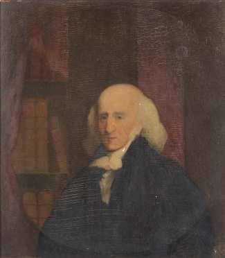 Primitive Portrait Painting of an Aristocratic Gentleman