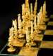 Chinese Export Carved Ivory Chess Set