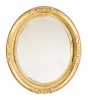 Oval Gilded Empire Mirror