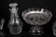 Pair of Cut Blown Decanters