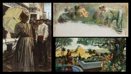 Three David J. and Earl Blossom Illustrations, NY, Conn., Illinois (1891-1970) (1927-1995)