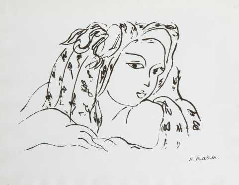 Henri Matisse, French (1869-1954), "Head of a Woman"