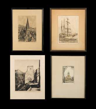 Four Etchings, Chauncey Ryder