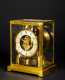 "Atmos" Brass and Glass Shelf Clock, made by the Le Coultre Co, Swiss