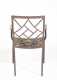 English Wrought Iron Chippendale Armchair