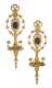 Pair of Decorative Gilded Wall Sconces