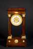 French Charles X Mahogany Portico Clock