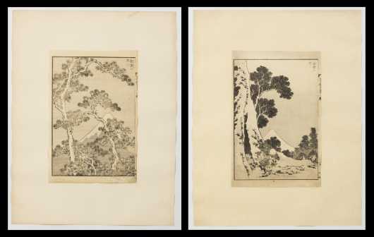 Karsushika Hokusai (1764-1849), Two Prints