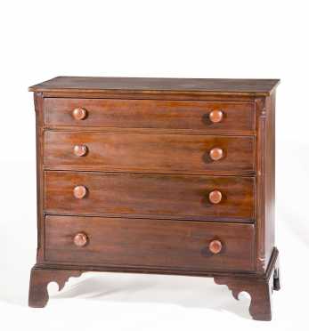 Connecticut Cherry Chippendale Chest of Drawers