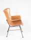 Two Alvar Aalto Style Bentwood Stools and Eames Style Molded Fiberglass Chair