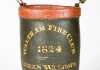 "Waltham" (Mass) Leather Fire Bucket, "JABESZ S. WALCOTT Waltham Fire Club 1824"