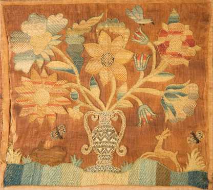 "1755 Ann Flower" Needlework Textile