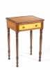 Sheraton One Drawer Stand with Tiger Maple Accents