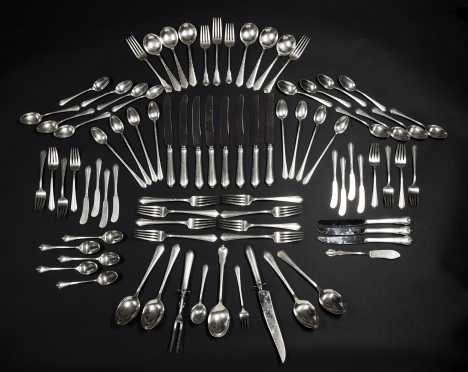 Sterling Silver Table Service for Eight