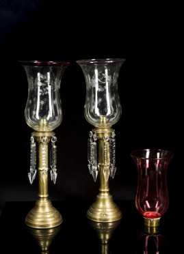 Pair of Russian Candle Lamps