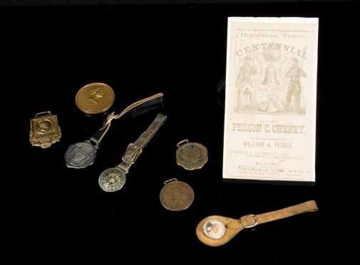 Watch Fobs, Grant Metal, and 19thC Republican Ticket