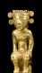 A Pre Columbian Gold Seated Figure, Possibly Chiirqui or Diquis