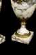 Pair of Marble Garniture with Bronzed Brass Accents