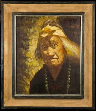 Native American Elder Painting