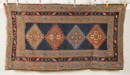 Antique Hamadan Scatter Size Oriental Rug