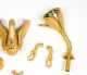 Sherle Wagner 24kt. Gold Plated Swan Shower and Tub Fixtures