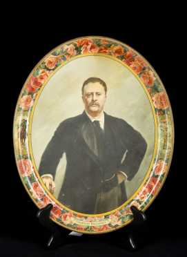 "Theodore Roosevelt" Advertising Tin Tray