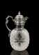 Late 19thC London Silver and Cut Glass Pitcher