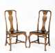 Pair of English Walnut Queen Anne Side Chairs