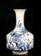 Chinese Blue and White Tall Neck Vase