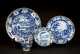 Seven Pieces of Historical Blue Staffordshire