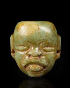 An Olmec Jade Maskette