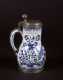 Continental 17thC Blue and White Delft Tankard
