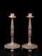 Pair of Regency Carved Wooden Candlesticks