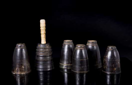 Six Horn Drinking Cups **AVAILABLE FOR $150.00**