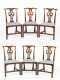 Set of Six English Chippendale Mahogany Side Chairs