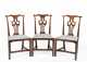 Set of Six English Chippendale Mahogany Side Chairs