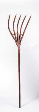 Shaker Wooden Five Tined Pitchfork